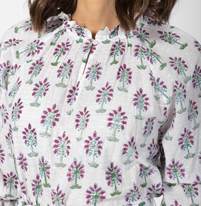 Vestido Midi Casual Floral para Mujer, con Cuello en V, Manga Estándar, Estampado Artesanal Personalizado - Product Image 4