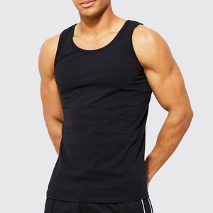 Wholesale Custom Logo Muscle Gym Wear Workout <b>Tank</b> <b>Top</b> Singlet Organic Cotton Quick Dry Breathable <b>Tank</b> <b>Tops</b> <b>Men</b> - Product Image 2