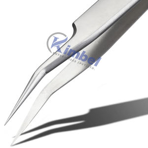 Pince à épiler d'extension de cils en acier inoxydable à pointe longue et droite de haute qualité Logo personnalisé en gros - Product Image 6