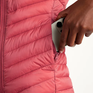 Dolanto <b>Top</b> Trending Women's Winter Puffer Jacket Water-Resistant Narrow-Channel <b>Mock</b> <b>Neck</b> Long Sleeves Full-Zip Front Plus Size - Product Image 2