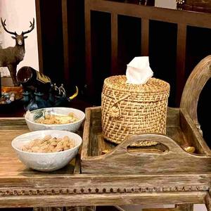 Elegant Round Rattan <b>Napkin</b> <b>Holder</b> For Contemporary Dining Room Kitchen Table And Decorative Use Wholesale From India - Product Image 2