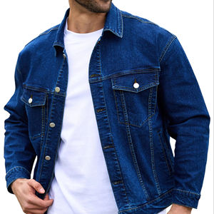 Les plus récents hommes portent une veste confortable et ajustée Veste en jean surdimensionnée lavée de haute qualité pour hommes - Product Image 1