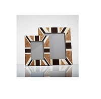 Bingkai Foto Kayu Resin Inlay Tulang Buatan Tangan Cetak UV Ramah Lingkungan Logo Kustom Tahan Lama Dekorasi Warna Kustom Ukuran Kustom Modern