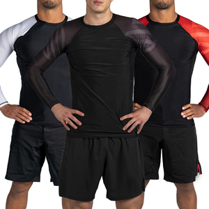 เสื้อรัดกล้ามเนื้อสำหรับกีฬาบราซิลเลียนยิวยิตสู (BJJ) และศิลปะการต่อสู้แบบผสมผสาน (MMA)  ผ้าโพลีเอสเตอร์ผสมสแปนเด็กซ์  ยืดหยุ่นสูง แห้งเร็ว ระบายอากาศได้ดี  แบบ unisex  ออกแบบได้ตามต้องการ - Product Image 2