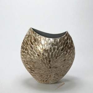 แจกันตกแต่งทำมือจากเปลือกหอยมุก ของตกแต่งบ้านสุดหรูสำหรับตกแต่งห้องนั่งเล่น - Product Image 3