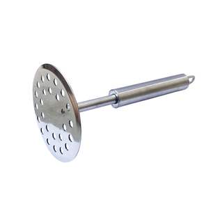 Ergonomic Durable Stainless Steel Manual Kitchen Tool 1 Pc Silver Potato & Vegetable Masher for Cooking Pav Bhaji - Product Image 1