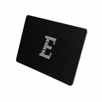 Carte métallique RFID double face lisible par radiofréquence, carte sans contact lisible par radiofréquence sur une face avec codage de puce personnalisé