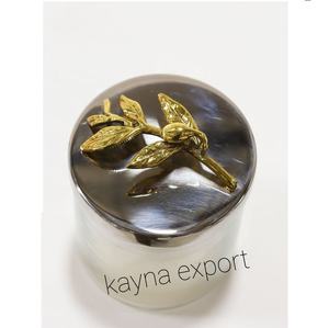 Tazón de soporte de pañuelos de metal decorativo de nuevo diseñador para decoración de mesa, decoración de mesa de metal chapado en oro de lujo para el hogar - Product Image 6