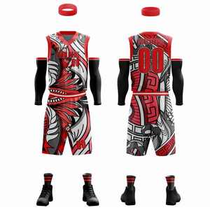 Uniformes de basket-ball personnalisables pour hommes, dernière conception avec services OEM de grande taille, impression par sublimation, vêtements d'équipe pour adultes - Product Image 2