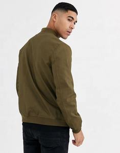 Coupe-vent de haute qualité fermeture éclair complète plaine vierge kaki veste personnalisée vol vestes réversibles - Product Image 4