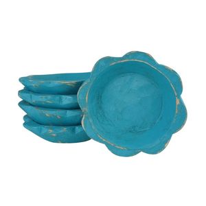 Cuenco de vela de masa de madera Natural de estilo Vintage, farol colorido hecho a mano de Vietnam para decoración del hogar de lujo o regalo de vacaciones - Product Image 2