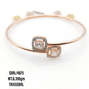 Bracelet en argent cz moderne 2023 en argent sterling 925 avec pavé de zircon cubique, bracelet de tennis en argent massif pour filles - Product Image 3