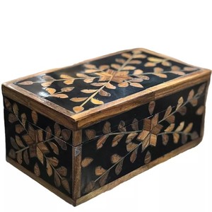 Bakhoor indien et ensemble de boîtes d'incrustation en bois Fournisseur de Bakhoor Incrustation en bois Boîte faite à la main à de nombreuses fins Artwares indiens - Product Image 4
