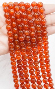 Wholesale Natural Red Color Red Onyx 8mm Round Healing <b>Beads</b> Loose <b>Beads</b> for Jewelry Making <b>Meditation</b> - Product Image 4