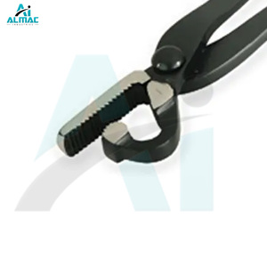 ALMAC Heavy Duty resistente a la corrosión cocodrilo Clincher negro recubierto cuello de ganso herradura aplicador instrumento quirúrgico - Product Image 2