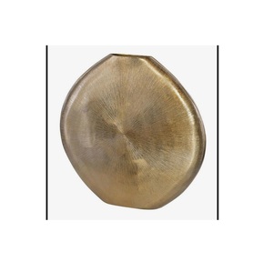 Floreros de Metal Modernos y Únicos en Forma de Botella Plana, Hechos a Mano, Ecológicos y Personalizables para Decoración de Interiores - Product Image 6