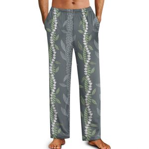 Popolare moda su misura dell'isola moda hawaiana Mokihana Lei stampa quotidiana pantaloni <span class=keywords><strong>pigiama</strong></span> <span class=keywords><strong>uomo</strong></span> stampa su richiesta comodo - Product Image 2