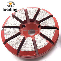 Disk Abrasif Berlian Multimount PREMIUM 3-Inci, Bulat, untuk Penggilingan Beton dengan 10 Segmen Miring, OEM & OBM Dapat Disesuaikan
