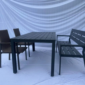 Muebles de Comedor, Muebles de Aluminio para Exteriores y Mesa de Patio para Jardín o Villa - Product Image 1