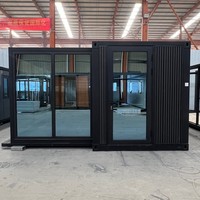 Maison conteneur préfabriquée moderne de 20 pieds avec extension coulissante, salle de bain intégrée, idéale pour l'extérieur
