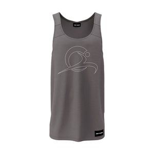 Camiseta sin mangas de diseñador para hombre, moderna, ajustada, con detalles de malla en los hombros, transpirable, construcción limpia, apariencia elegante - Product Image 3