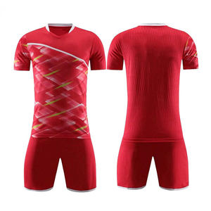 Conjunto de Uniforme de Fútbol Personalizado al por Mayor, Estilo Moderno, Impresión por Transferencia de Calor, Color Sólido, Camiseta y Pantalones Cortos 100% Poliéster, Logotipo Personalizado OEM - Product Image 5