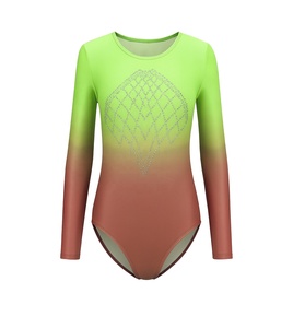 Ventes en gros 2026, justaucorps personnalisés pour enfants et jeunes filles, sublimation, danse, gymnastique, nylon solide, spandex, polyester - Product Image 5