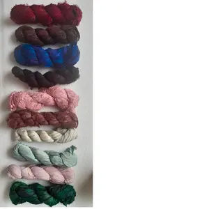 custom made sari silk ribbon in assorted solid dyed colors ideal for silk yarn and ribbon suppliers suitable for textile artist