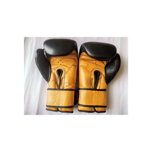 Gants de boxe en cuir noir avec fermeture velcro pour les poignets, pour l'entraînement des adultes - Product Image 5