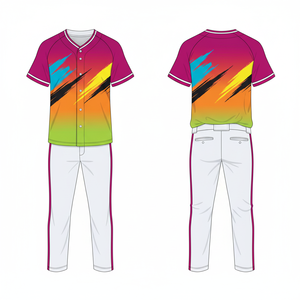 Uniforme de Béisbol 2026, Nuevo Diseño, Secado Rápido, Transpirable, Malla Ligera, 100% Poliéster, Hecho a Medida, Unisex, Adulto, Cuello en V, Venta al por Mayor - Product Image 4