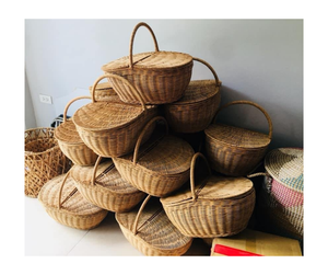 Bandejas de servicio de ratán Natural respetuosas con el medio ambiente, bandeja de ratán hecha a mano, venta al por mayor para regalo, almacenamiento de exhibición de frutas, uso de decoración del hogar - Product Image 2