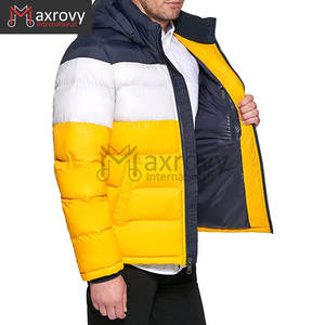 Men's <b>Packable</b> Canvas Puffer <b>Jacket</b> Lightweight Waterproof Breathable Winter Warm Zipper Closure High Quality Fashion - Product Image 4