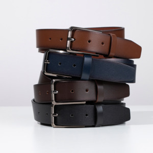 Akyol Factory Wholesale Men's Premium Casual Belt Stylish <b>Square</b> Alloy Buckle Buffalo Leather 3.5cm <b>Adjustable</b> Length Best - Product Image 1