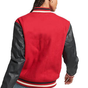 Veste universitaire élégante pour femmes manches longues Letterman Sports veste de baseball taille XL doublure en laine coton nouveau prix de gros - Product Image 2