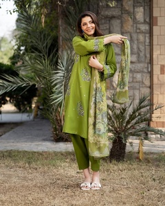 WS ชุดเดรสปากีสถานผ้าปากีสถานวิสคอสสวยใหม่ล่าสุด-ไม่ใช่สินค้าขายดี-1065 - Product Image 4