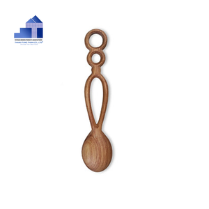 Cuillère à café en bois écologique, ensemble de cuillères à dessert, design classique moderne de luxe pour hôtel, restaurant, maison, cadeau de mariage, utilisation personnalisée - Product Image 1