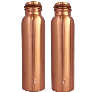 Royal Look <b>Drinking</b> Milk Health Benefits <b>Bottles</b> Handcrafted Shiny Polished Copper Water <b>Bottle</b> <b>Drinking</b> Water - Product Image 2
