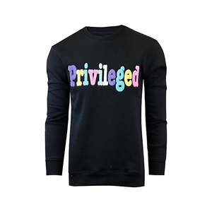 Sudadera con capucha personalizada estampada streetwear logotipo bordado suéter de algodón cuello redondo sudadera de lana térmica - Product Image 3