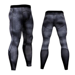 Collants d'entraînement personnalisables de haute qualité Leggings de yoga à taille élastique pour hommes - Product Image 4