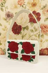 Bolso con cuentas multicolor con asa, bolso de mano, bolso de mano informal, artesanía india, hecho a mano, bolso Baguette, - Product Image 5