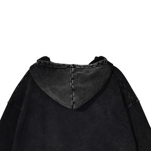 Fabricant OEM, sweats à capuche personnalisés en coton délavé à l'acide, vêtements pour hommes, sweats à capuche surdimensionnés délavés au soleil, sweats à capuche unis vintage délavés à l'acide, sweats à capuche zippés - Product Image 5