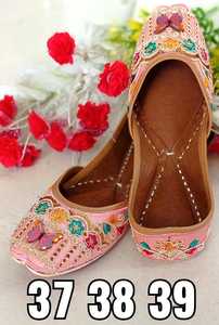 Designer Party Wear Clutch Ethnic Style <b>Leather</b> Jutti Punjabi Jutti Women Jutti - Product Image 5