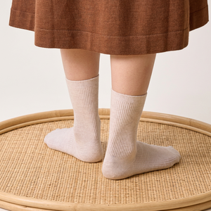 Chaussettes en coton mélangé pour femmes, chaussettes décontractées côtelées tricotées, vente en gros, 75 paires - Product Image 1