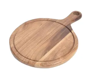 Tabla de cortar de madera de mango orgánica pequeña y selecta, necesaria para cocina de alta calidad, superventas