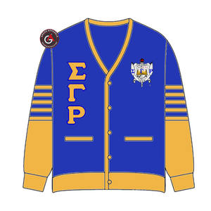 Cardigans en acrylique pour femmes avec broderie Sigma Gamma Rho Soror |   Pull cardigan personnalisé brodé pour femmes de la sororité SGRho - Product Image 3