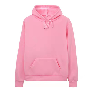 Vente en gros de sweat-shirts à capuche unisexes décontractés d'hiver pour couples, courts, en tricot uni, brodés, imprimés, à manches longues - Product Image 1