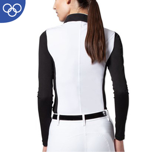 Camiseta activa de manga larga para mujer, camisetas con agujeros para los pulgares, venta al por mayor, Camiseta deportiva para entrenamiento físico, ropa ecuestre personalizada para caballos - Product Image 3