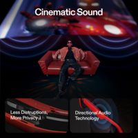 Lunettes XREAL Air 2 Pro AR 46 ° FOV 130 "120Hz HD Display True Colors Cinematic Sound All-Day Comfort Smart AR Glasses