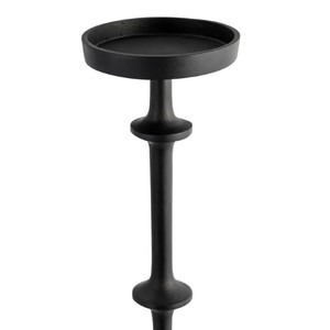 Black Metal and Aluminium Pillar <b>Candle</b> Holder <b>Tall</b> Decorative Taper Stand for Home and Office stand of Office home decor - Product Image 5