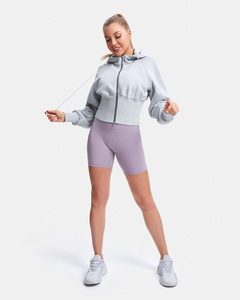 Sweat à capuche zippé pour femme 2022 de haute qualité, en polaire et élasthanne/polyester, coupe régulière, coupe-vent, séchage rapide, respirant, doublé, idéal pour l'hiver - Product Image 1
